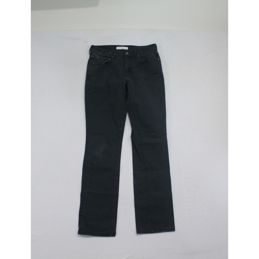 Levi's 505 Jeans Women 6L Black Excellent Straight Leg Denim Mid Rise Stretch